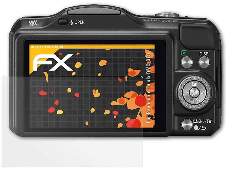 ATFOLIX 3x FX-Antireflex Displayschutz(für Panasonic Lumix DMC-GF5)