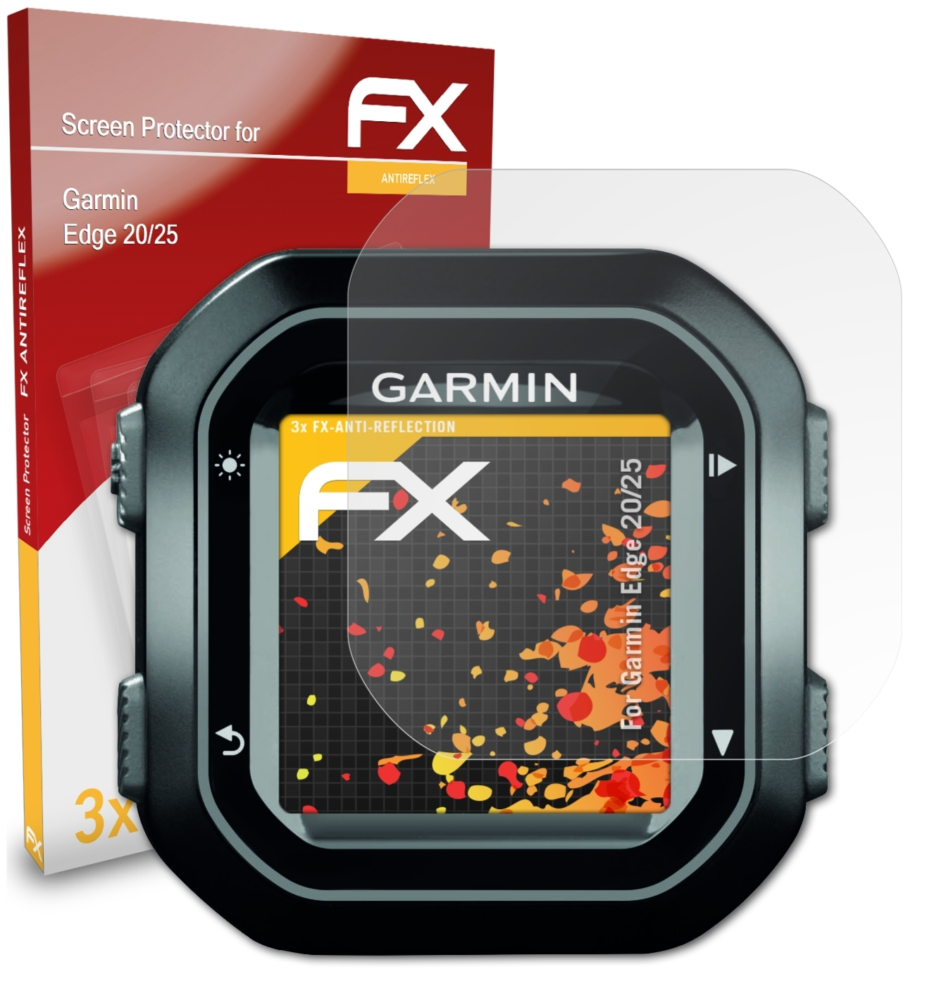 FX-Antireflex ATFOLIX 20/25) Garmin Displayschutz(für Edge 3x