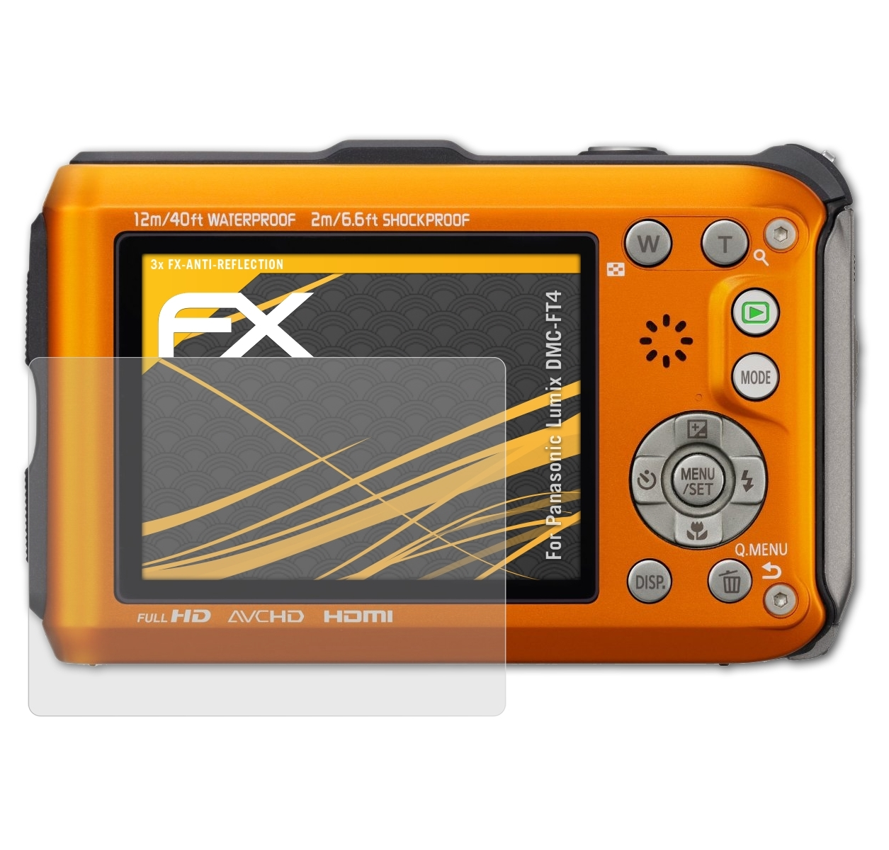 ATFOLIX 3x FX-Antireflex Displayschutz(für Panasonic Lumix DMC-FT4)
