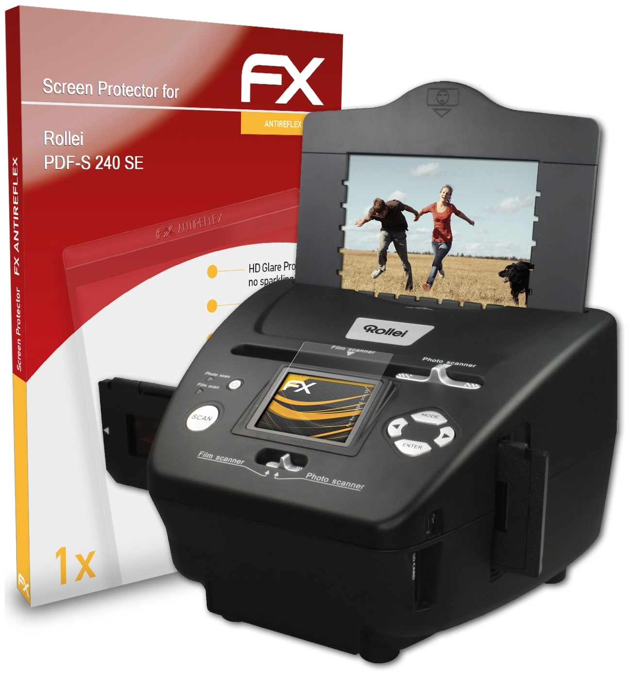 240 SE) ATFOLIX FX-Antireflex Displayschutz(für Rollei PDF-S