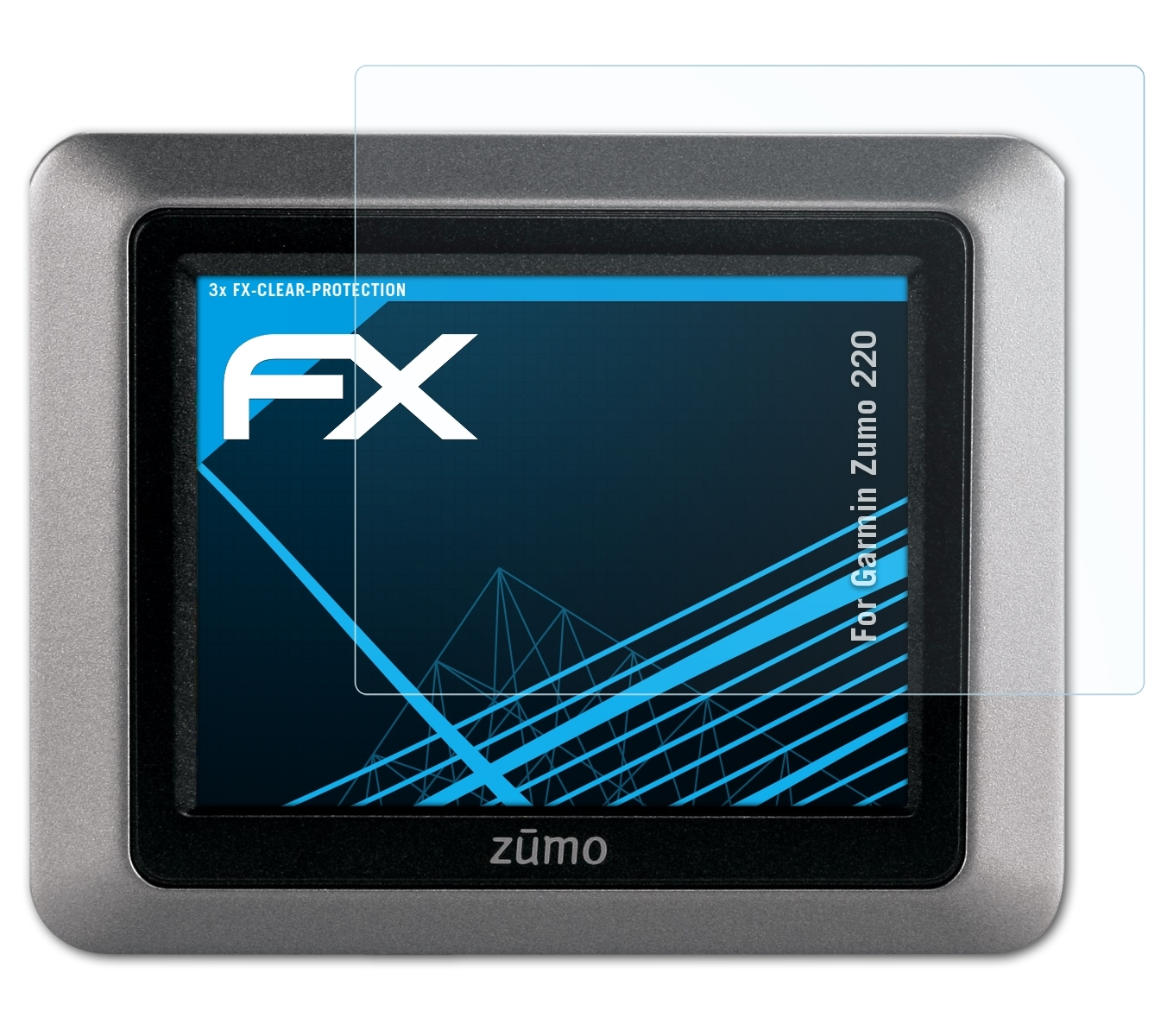 Garmin 3x FX-Clear Displayschutz(für Zumo 220) ATFOLIX