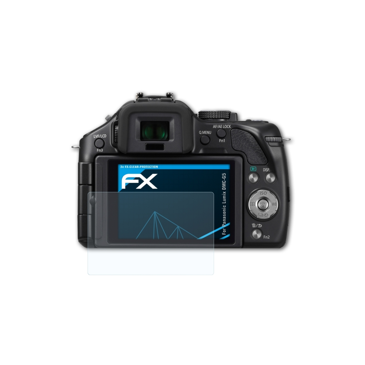 Displayschutz(für 3x DMC-G5) Lumix ATFOLIX Panasonic FX-Clear