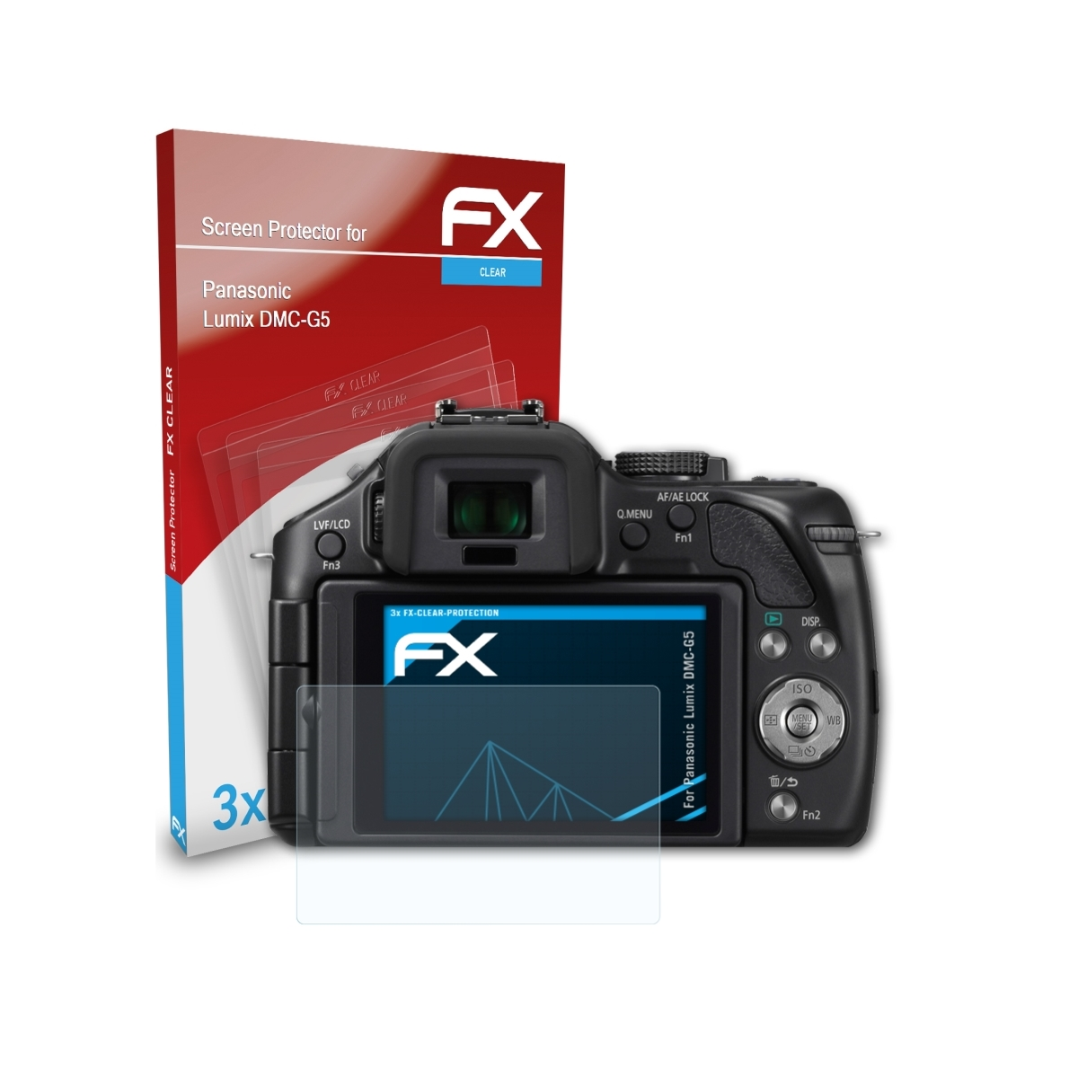 DMC-G5) ATFOLIX Panasonic 3x Lumix Displayschutz(für FX-Clear