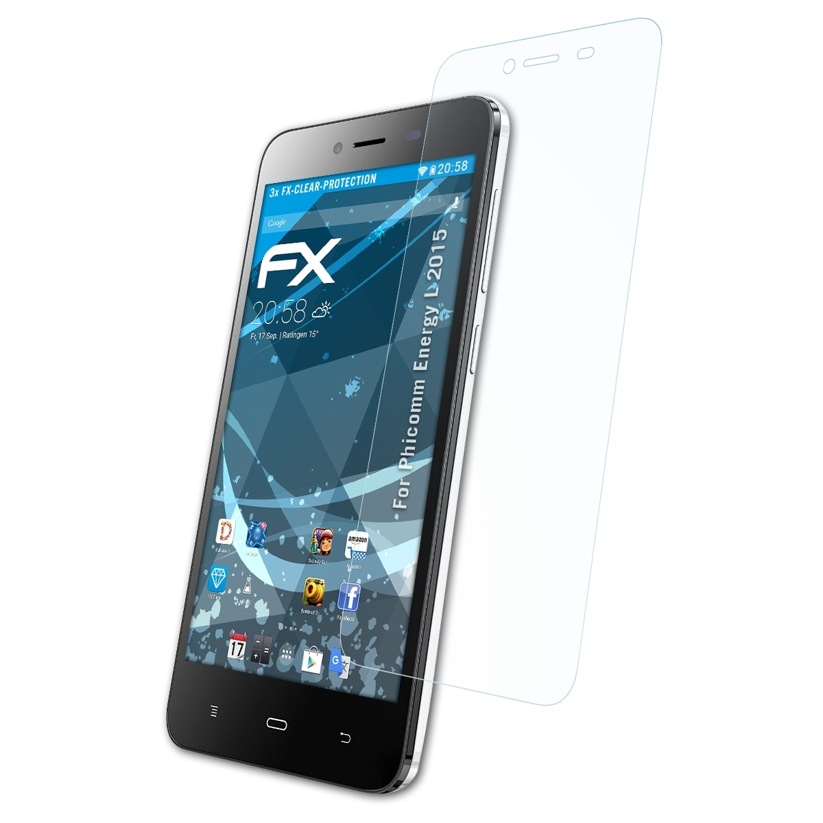 ATFOLIX 3x FX-Clear Displayschutz(für L Phicomm (2015)) Energy