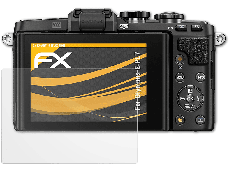 ATFOLIX 3x FX-Antireflex Displayschutz(für Olympus E-PL7)