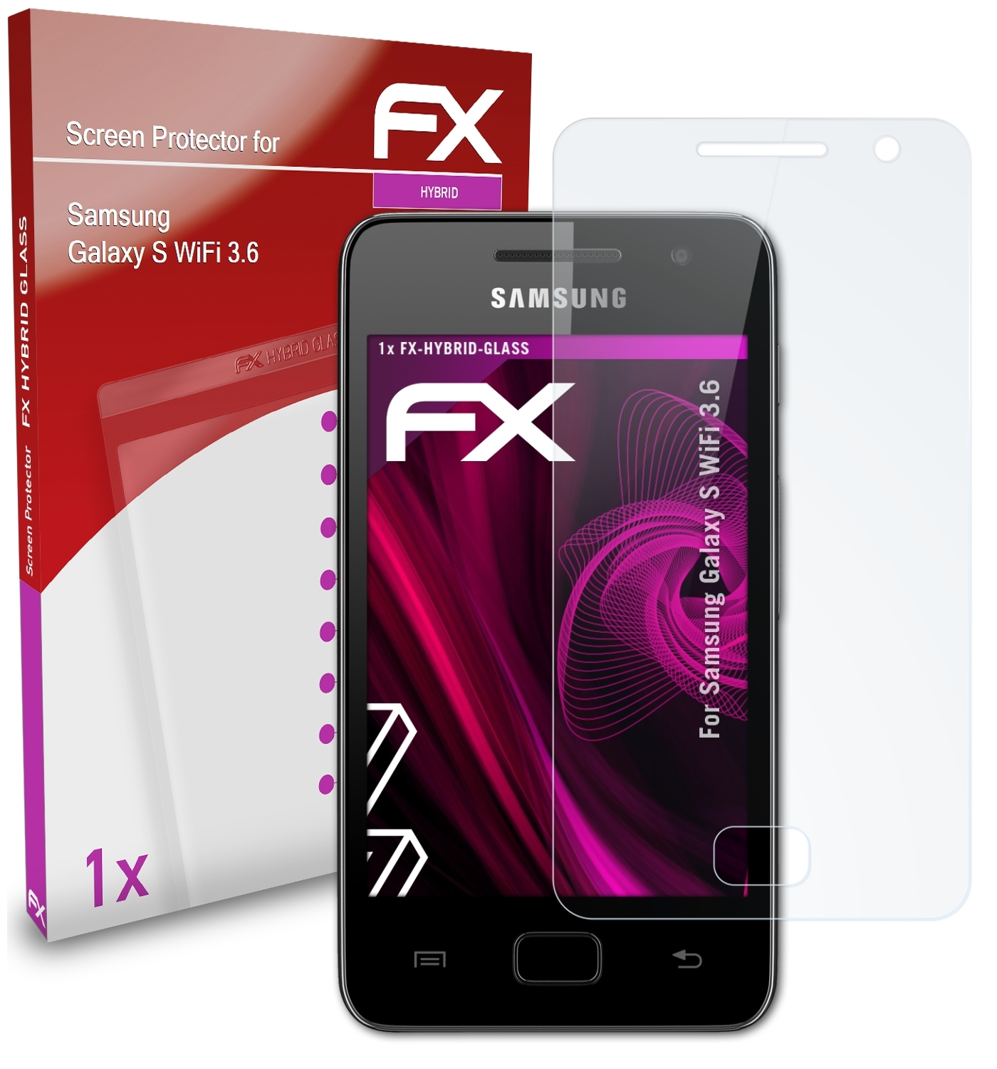 FX-Hybrid-Glass WiFi ATFOLIX S Samsung Schutzglas(für 3.6) Galaxy