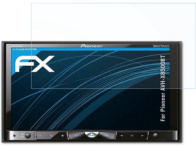 2x Displayschutz(für ATFOLIX FX-Clear Pioneer AVH-X8500BT)