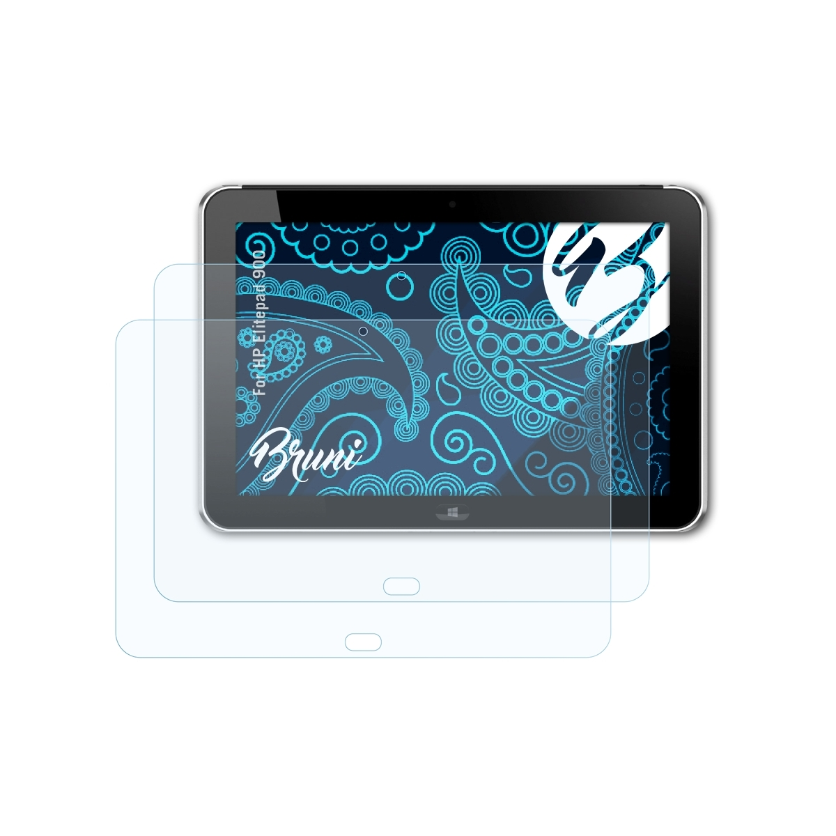 BRUNI 2x Basics-Clear Schutzfolie(für HP 900) Elitepad