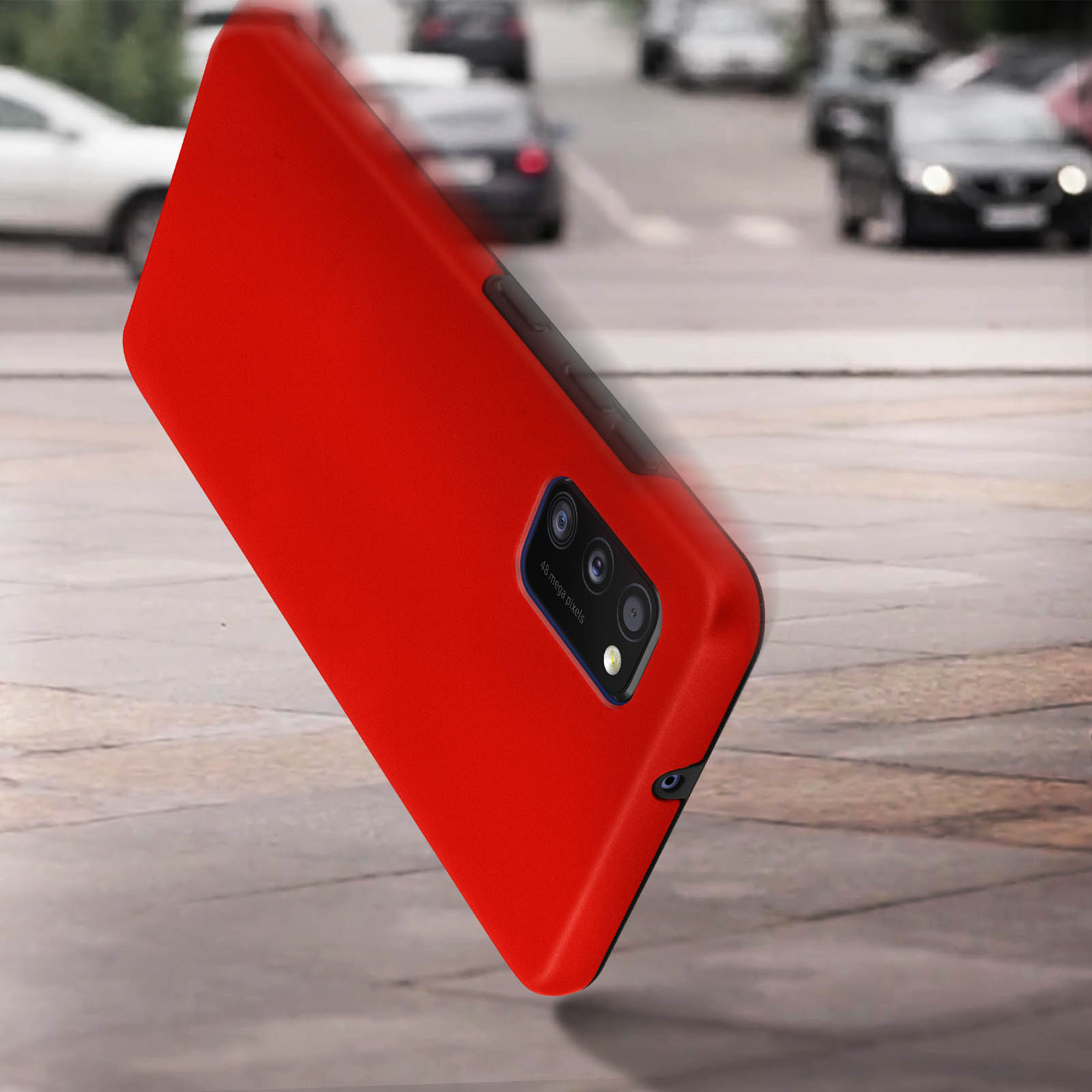 AVIZAR Rundumschutz Series, Full Cover, Samsung, Galaxy Rot A41