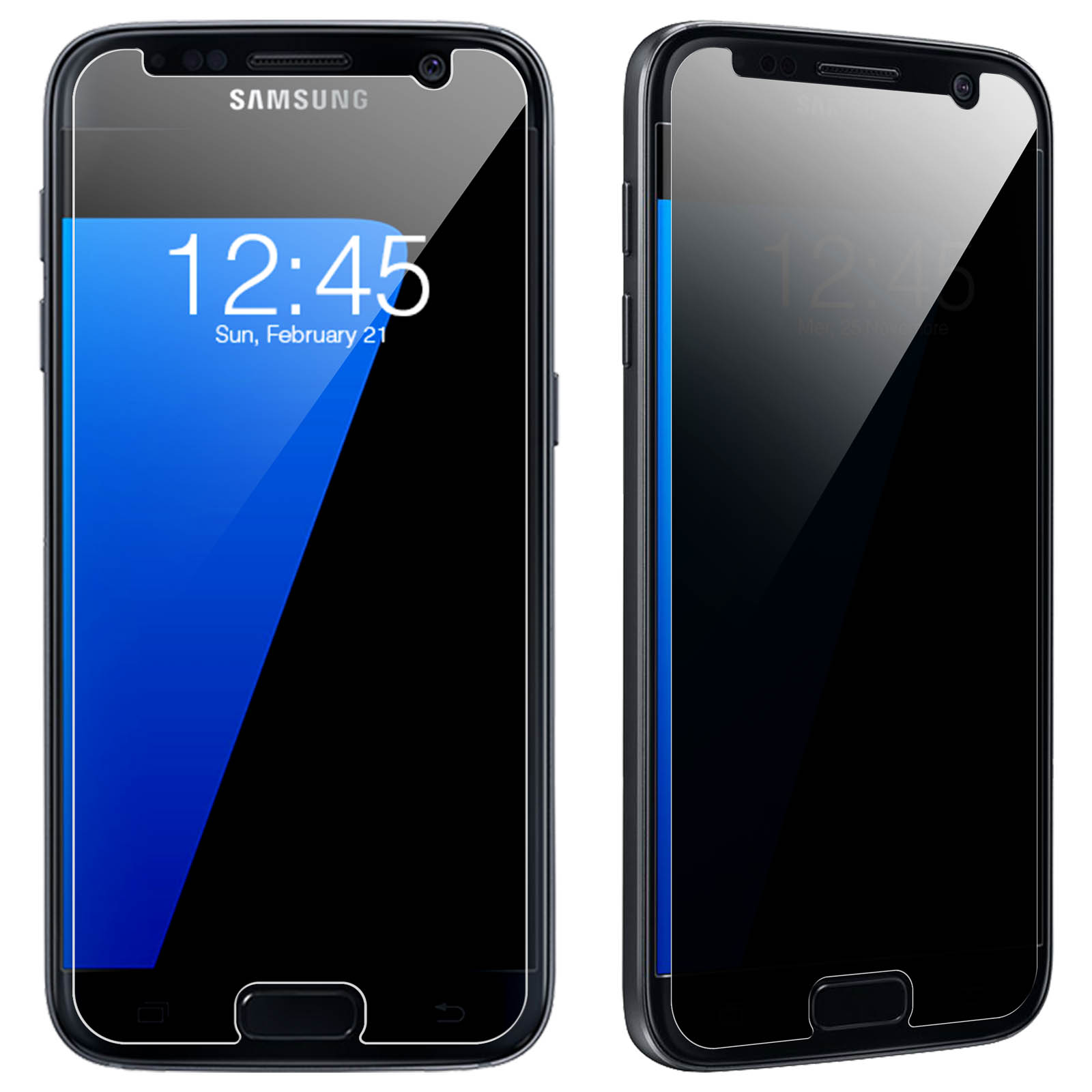 AVIZAR Blickschutz Panzerfolie Samsung Galaxy Glas-Folien(für S7)