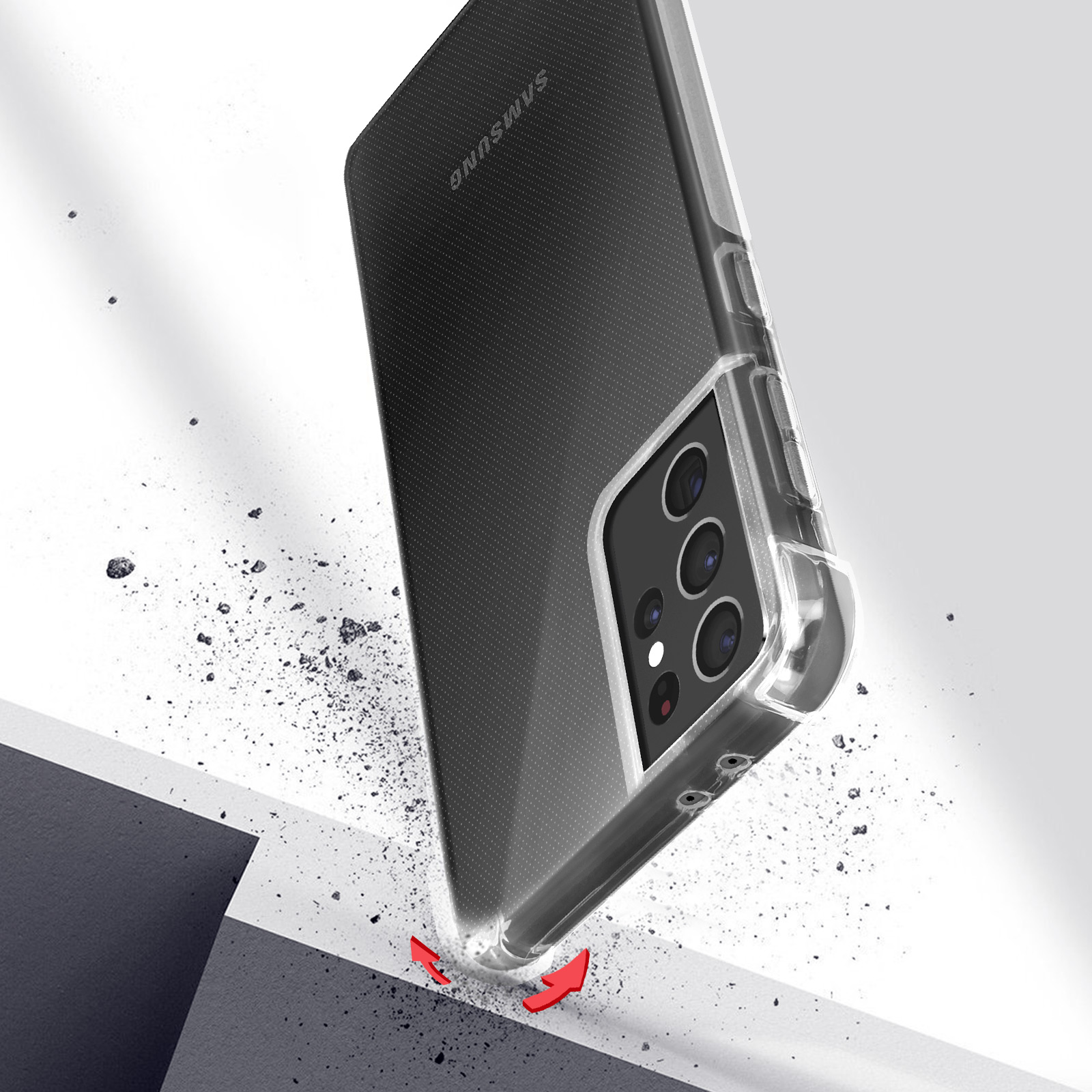 AVIZAR Prems Backcover, Transparent Samsung, S21 Ultra, Galaxy Series