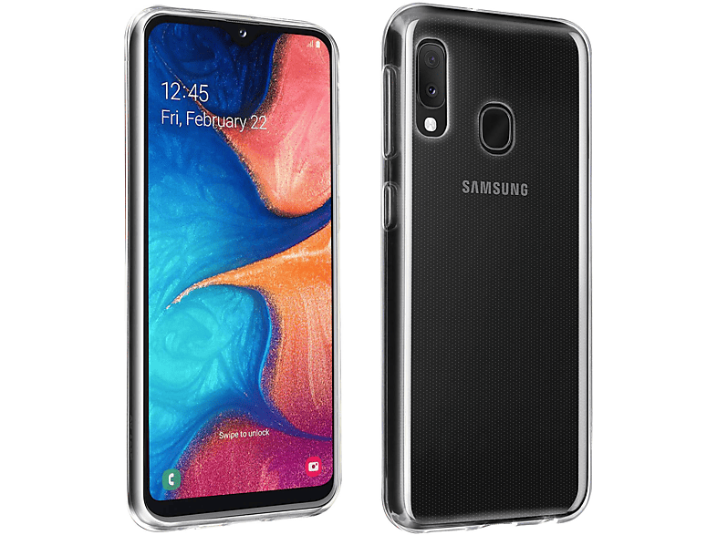 Galaxy Series, AVIZAR A20e, Backcover, Transparent Samsung, Gelhülle