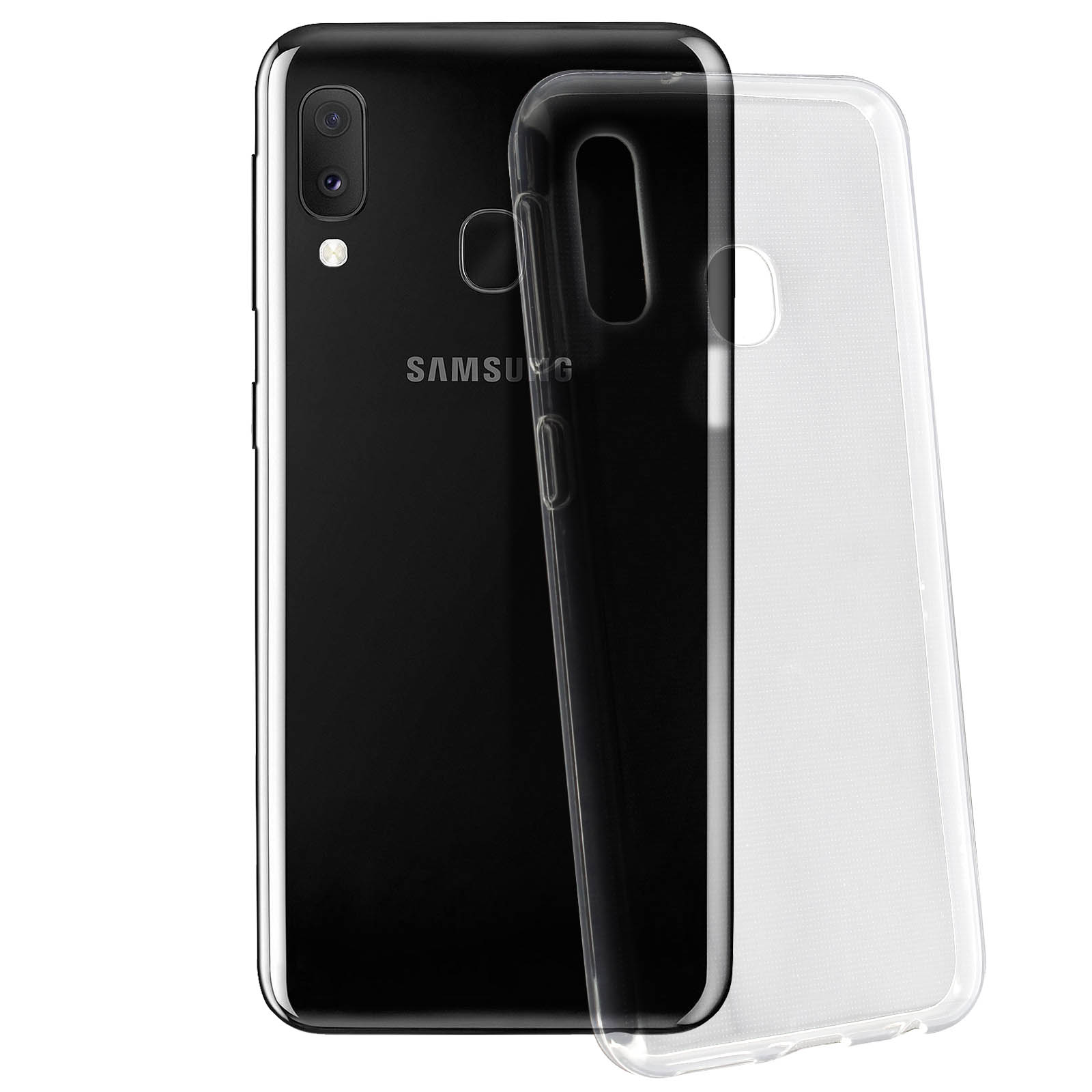 Backcover, AVIZAR Galaxy Transparent A20e, Gelhülle Series, Samsung,