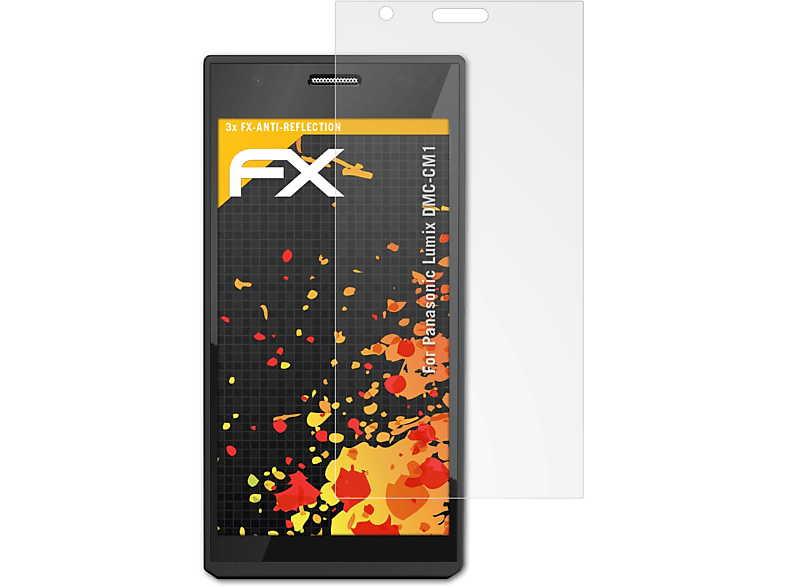ATFOLIX 3x FX-Antireflex Panasonic Displayschutz(für DMC-CM1) Lumix