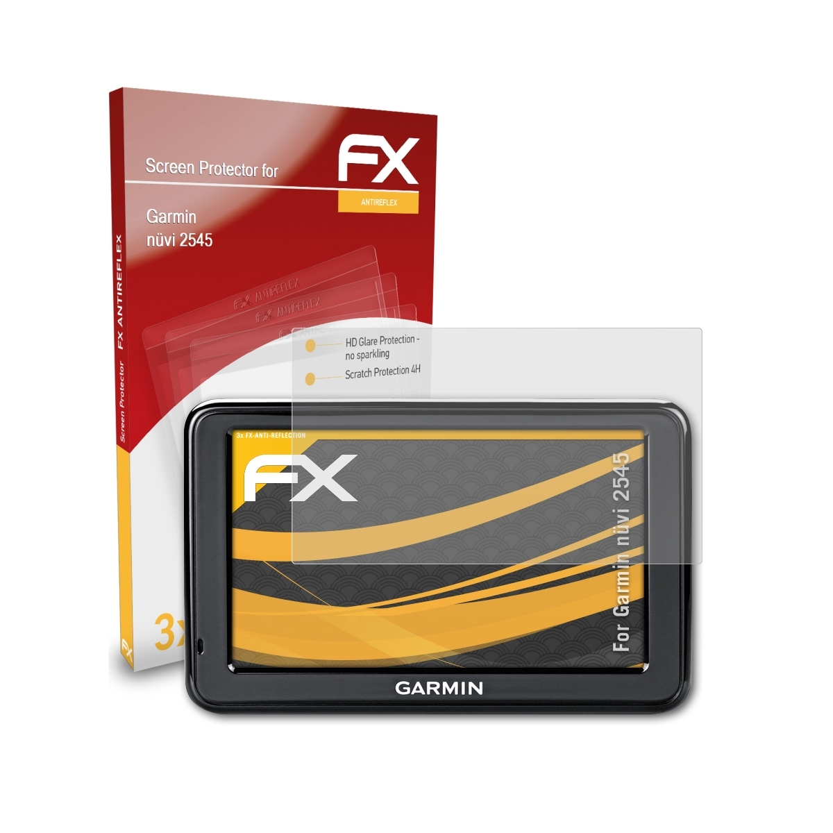 ATFOLIX 3x FX-Antireflex Displayschutz(für 2545) nüvi Garmin