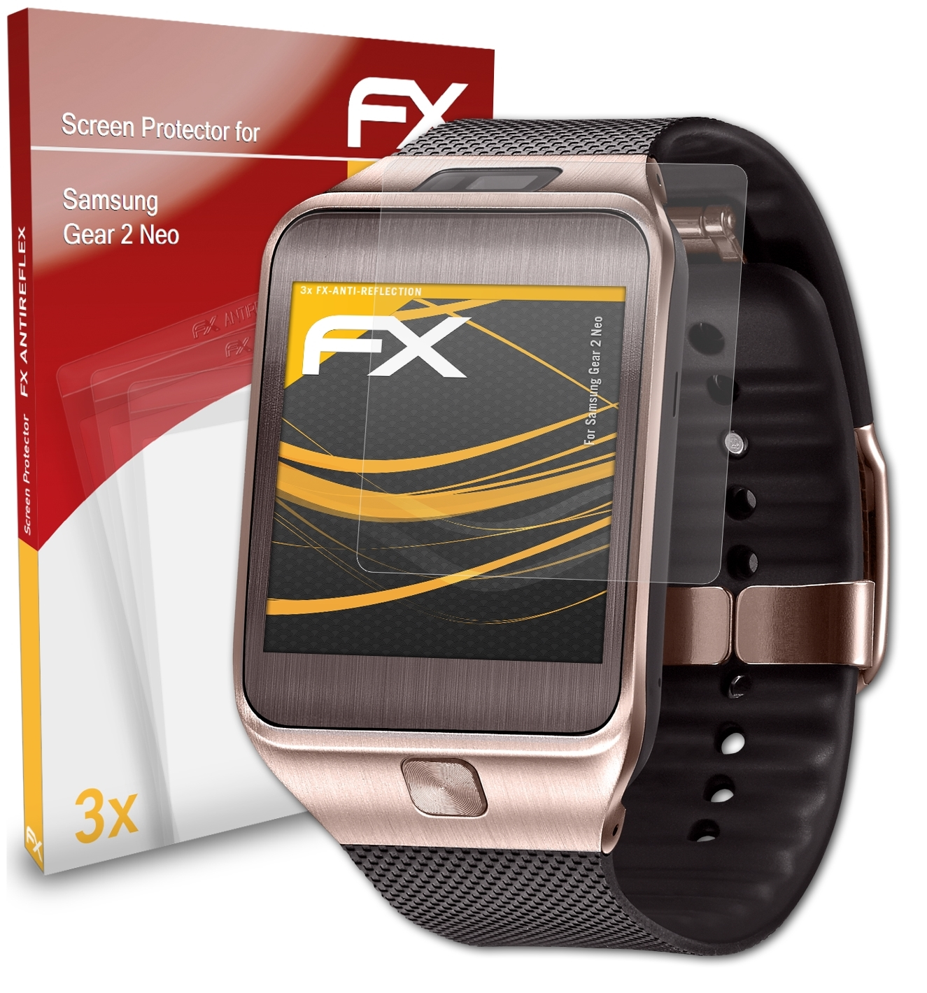 ATFOLIX 3x Gear Displayschutz(für Neo) FX-Antireflex 2 Samsung