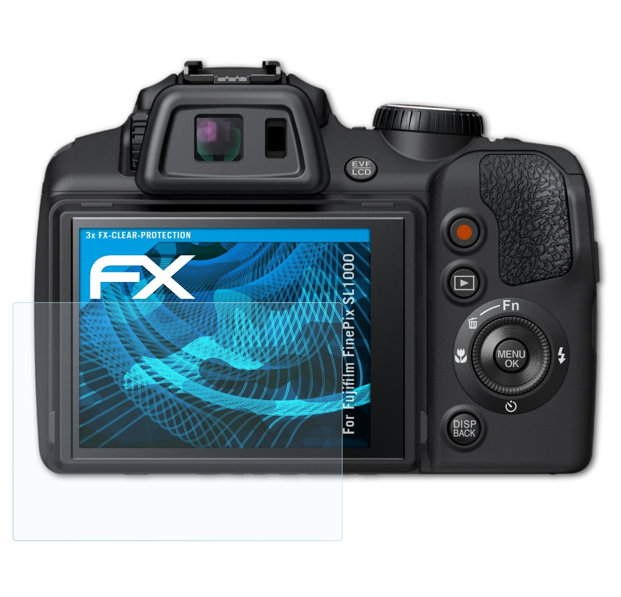 ATFOLIX 3x FX-Clear Fujifilm Displayschutz(für SL1000) FinePix