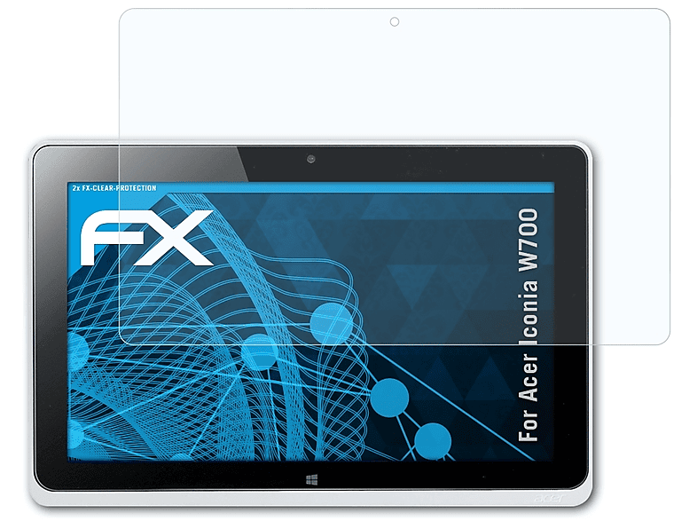 ATFOLIX 2x FX-Clear Iconia W700) Displayschutz(für Acer