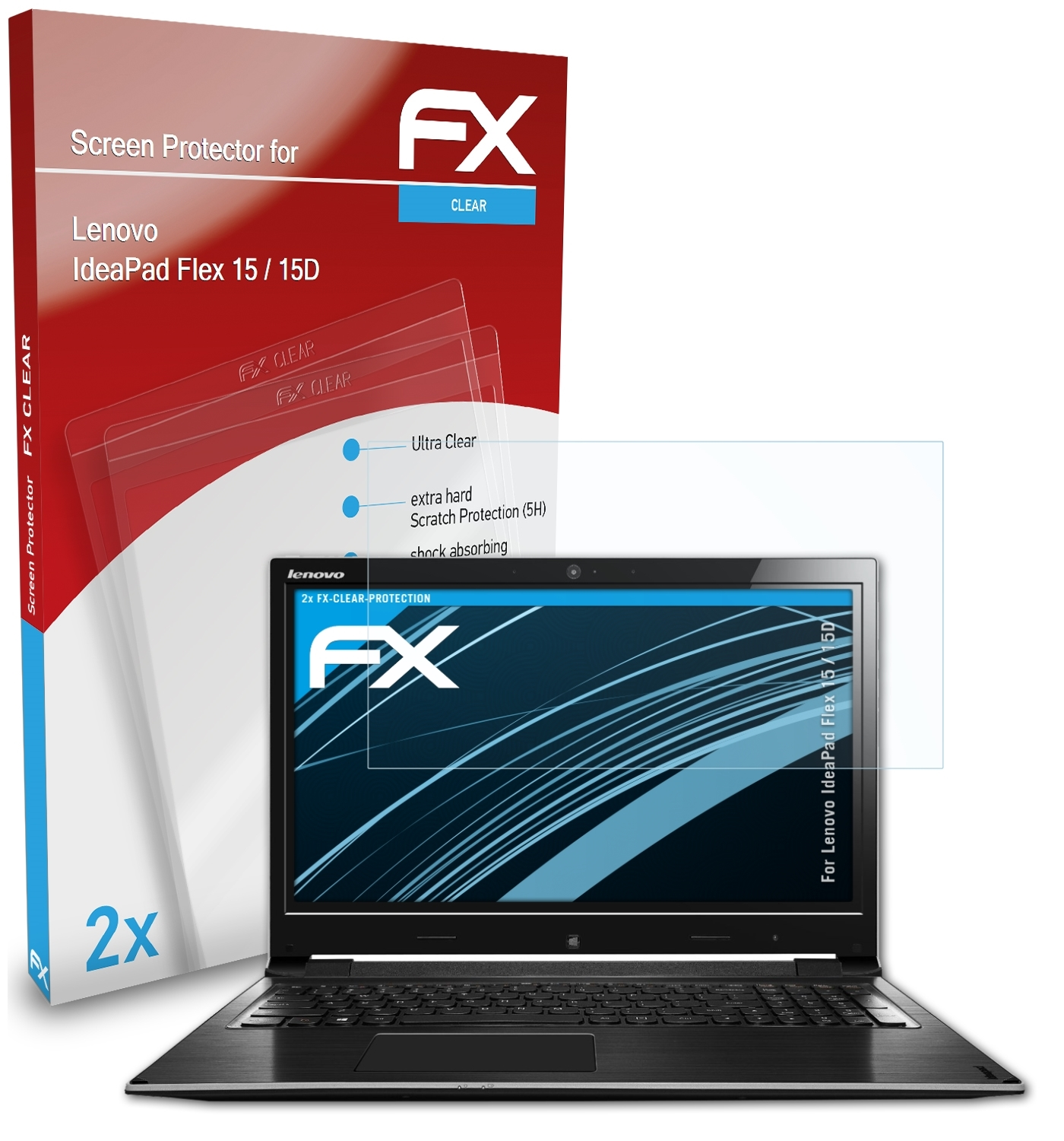 Displayschutz(für FX-Clear Flex Lenovo 15D) ATFOLIX / IdeaPad 15 2x