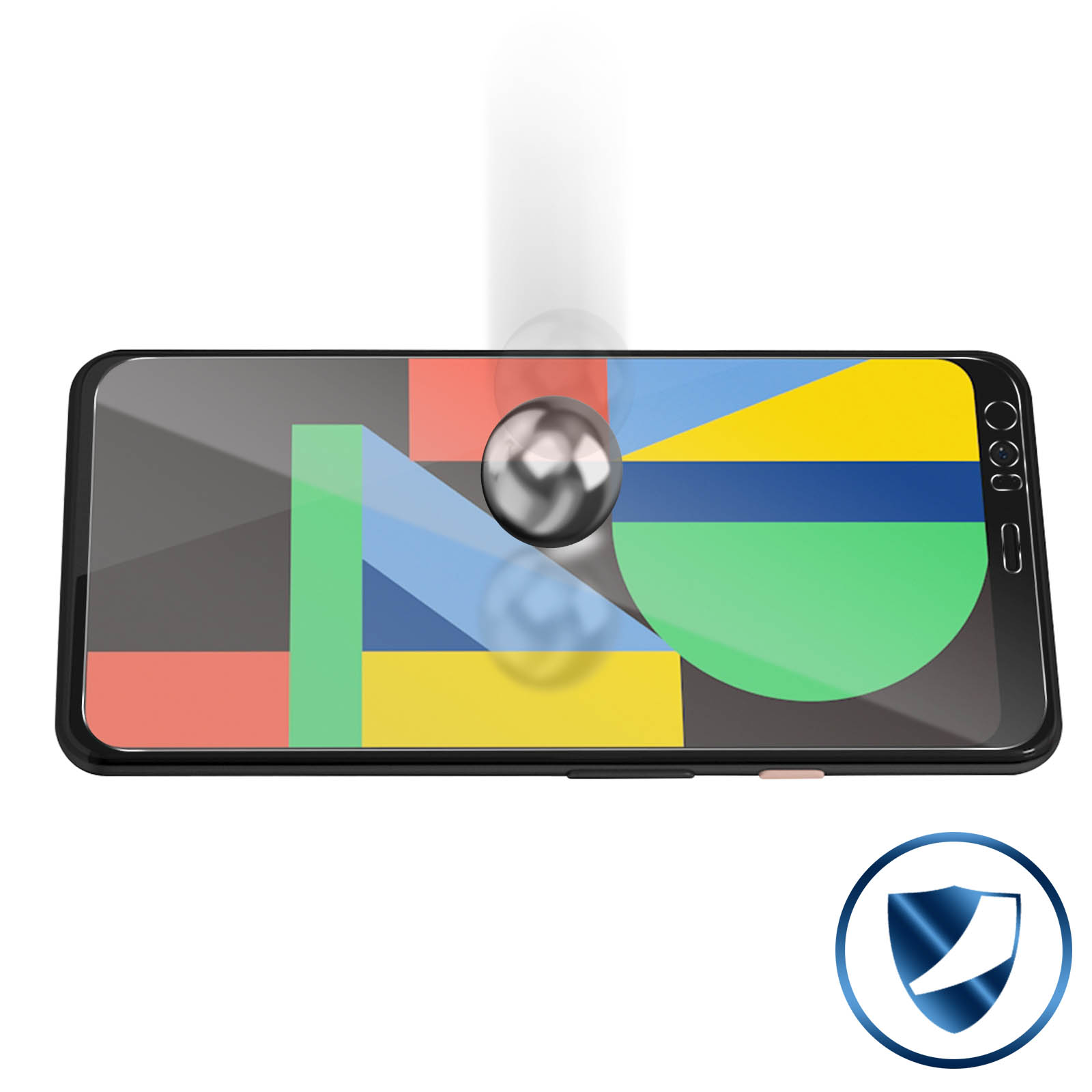 AVIZAR Gehärtetes Glas 4 Google 9H mit Glas-Folien(für XL) Schutzfolie Pixel Härtegrad