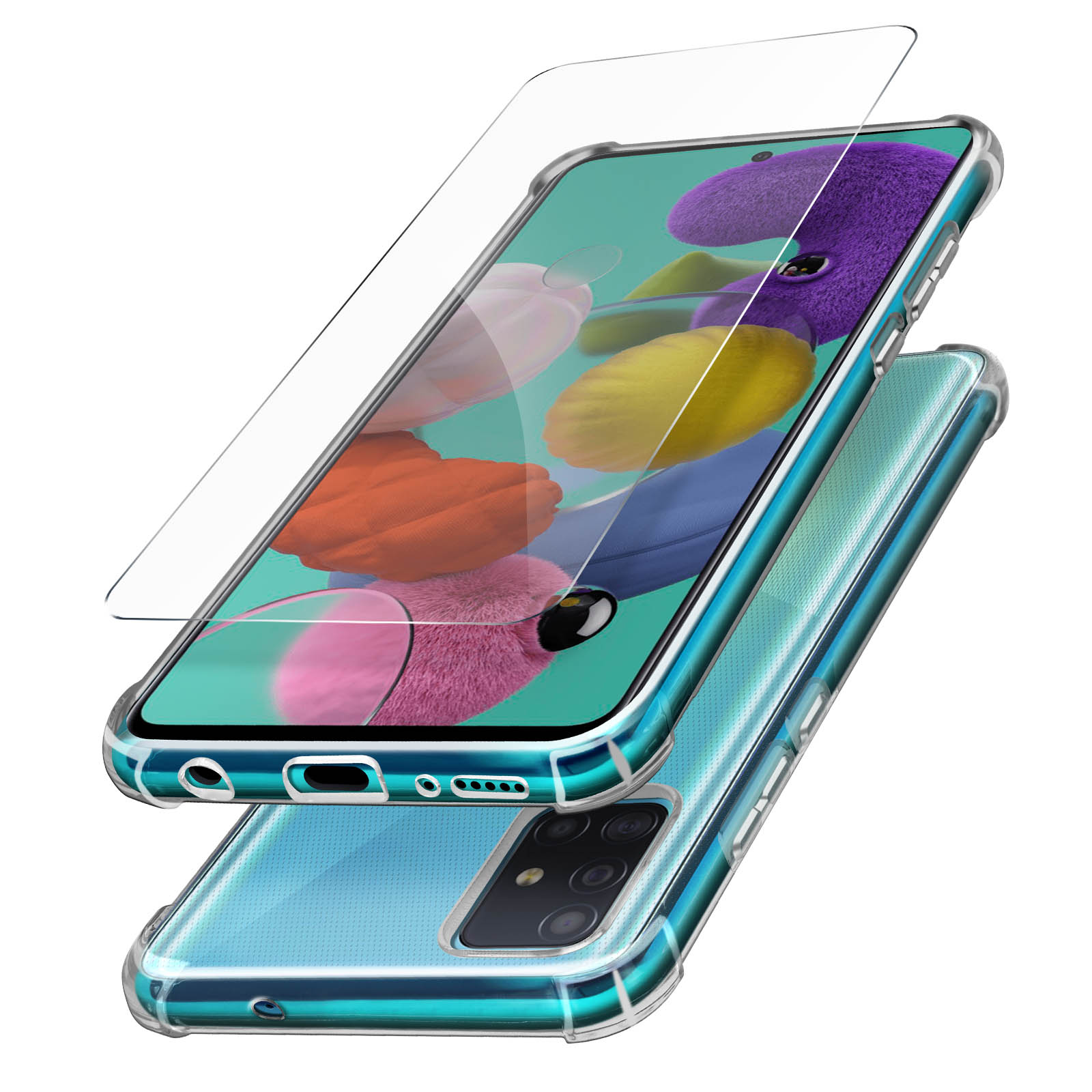 Transparent Galaxy Series, Samsung, Prems Backcover, A51, AVIZAR