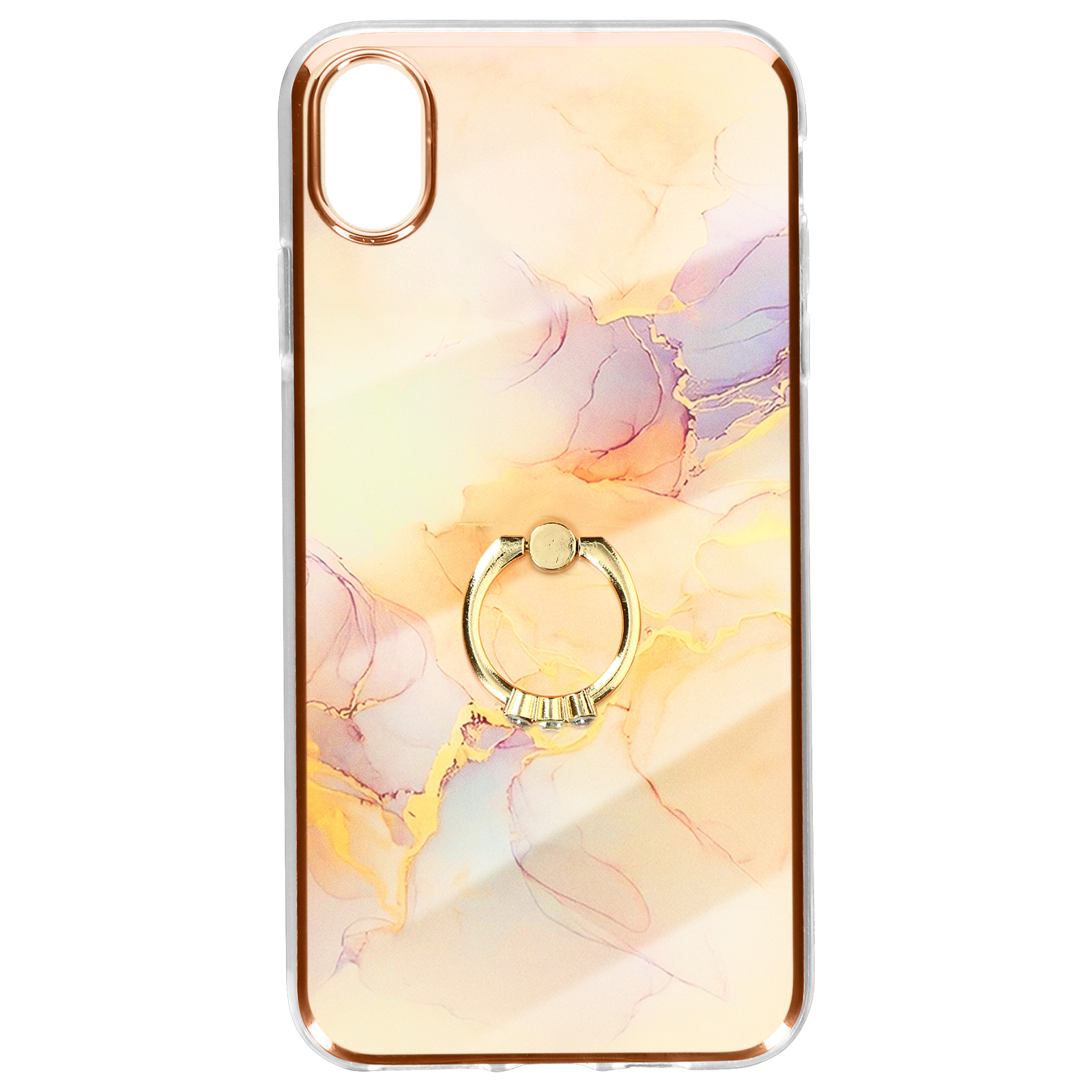 iPhone Series, Backcover, Rosegold AVIZAR Apple, Marmormuster XR,