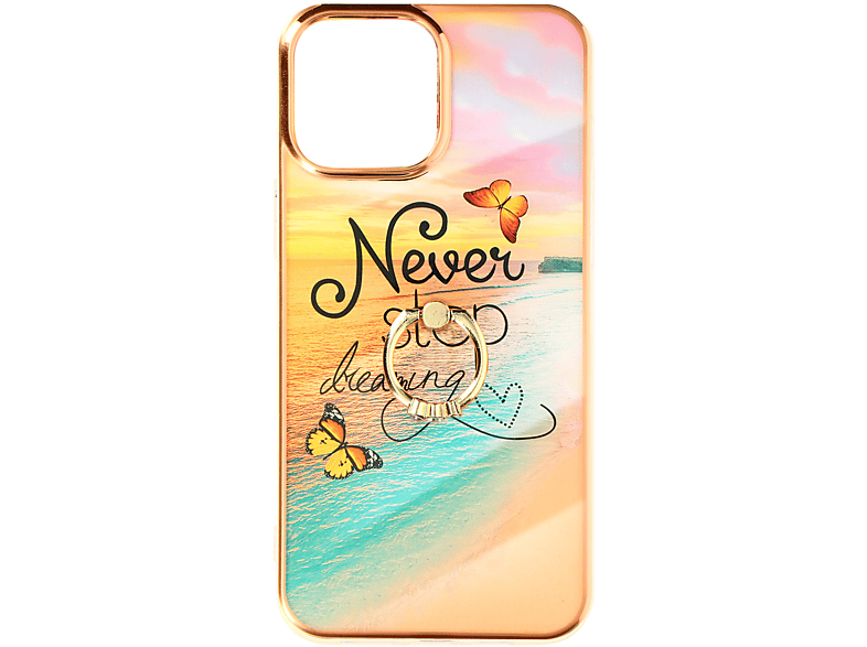 AVIZAR Never Stop Dreaming Series, Orange Backcover, iPhone 13 Apple, Max, Pro