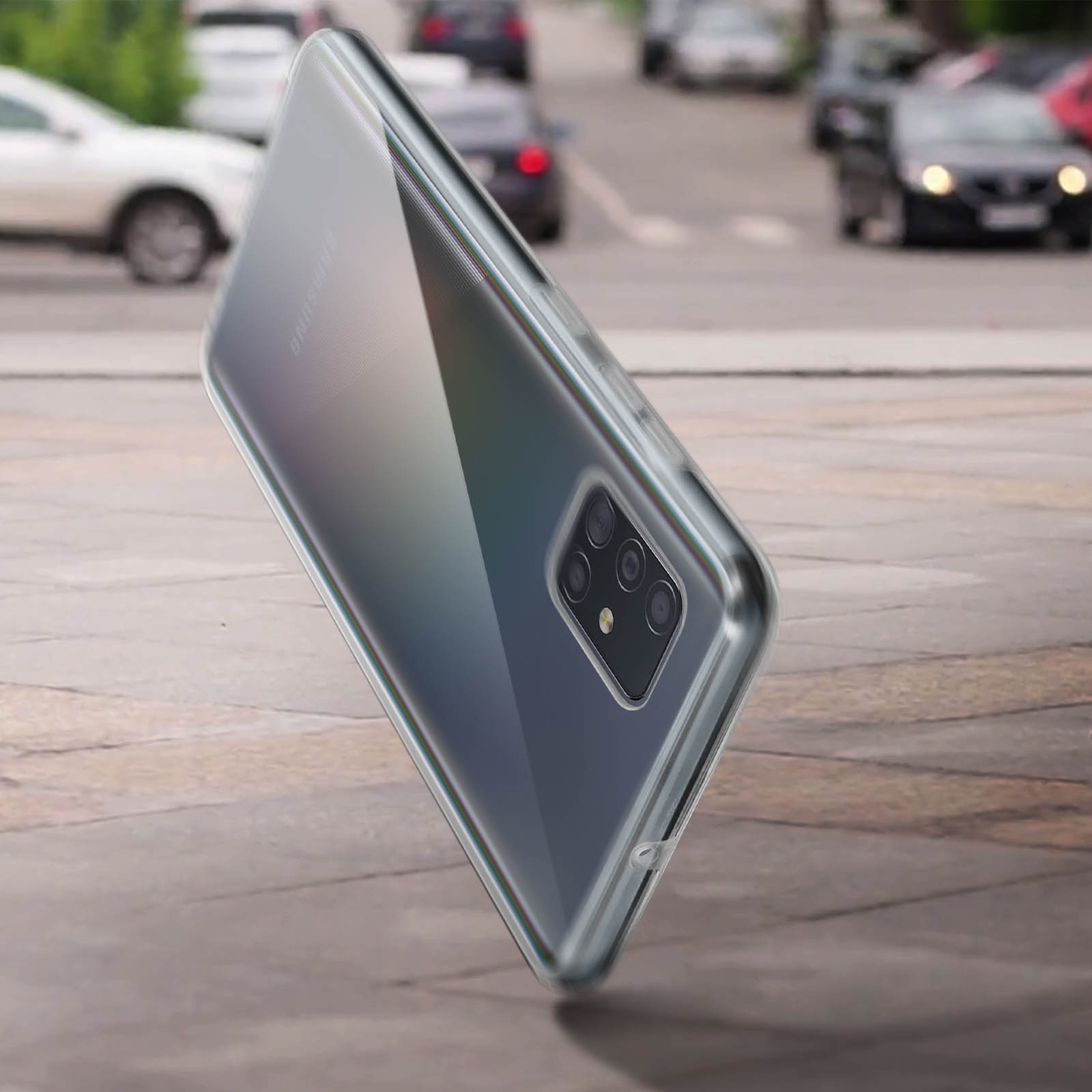 Samsung, Series, Transparent AVIZAR Cover, Rundumschutz A71, Full Galaxy