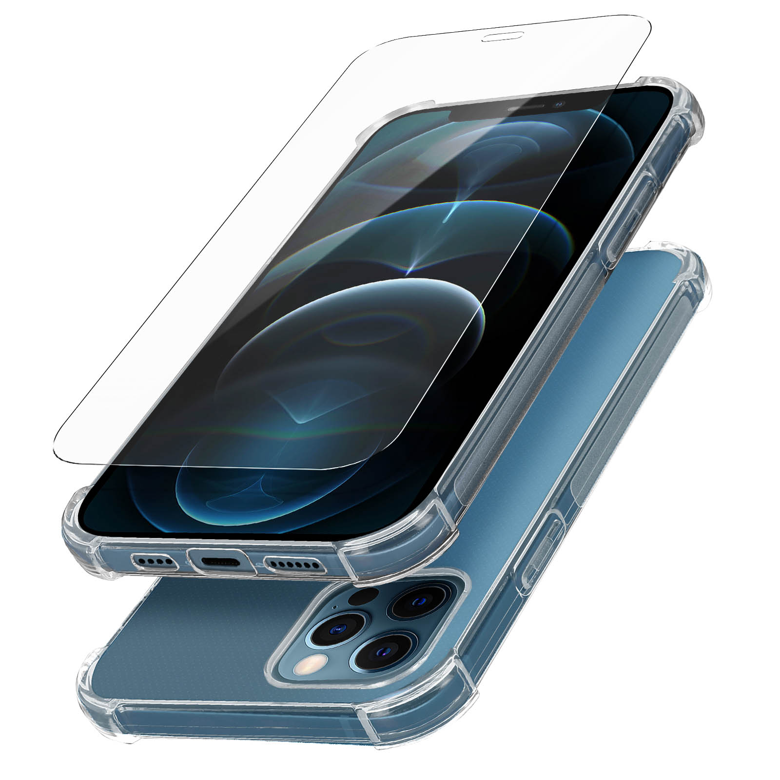 12 Apple, iPhone Prems Transparent Series, AVIZAR Pro Max, Backcover,