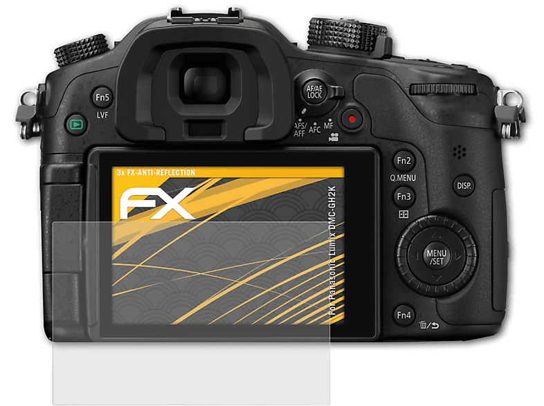 ATFOLIX 3x FX-Antireflex Displayschutz(für Panasonic Lumix DMC-GH2K)