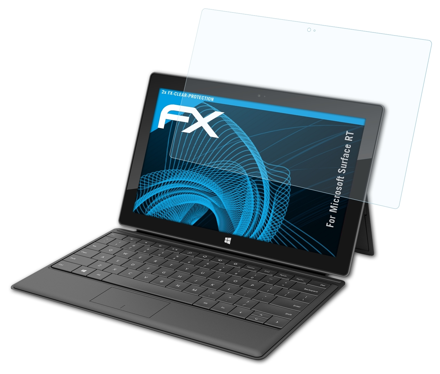 ATFOLIX 2x Microsoft Surface Displayschutz(für RT) FX-Clear