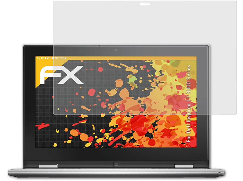 ATFOLIX 2x (3000 11 Series)) FX-Antireflex Displayschutz(für Dell Inspiron