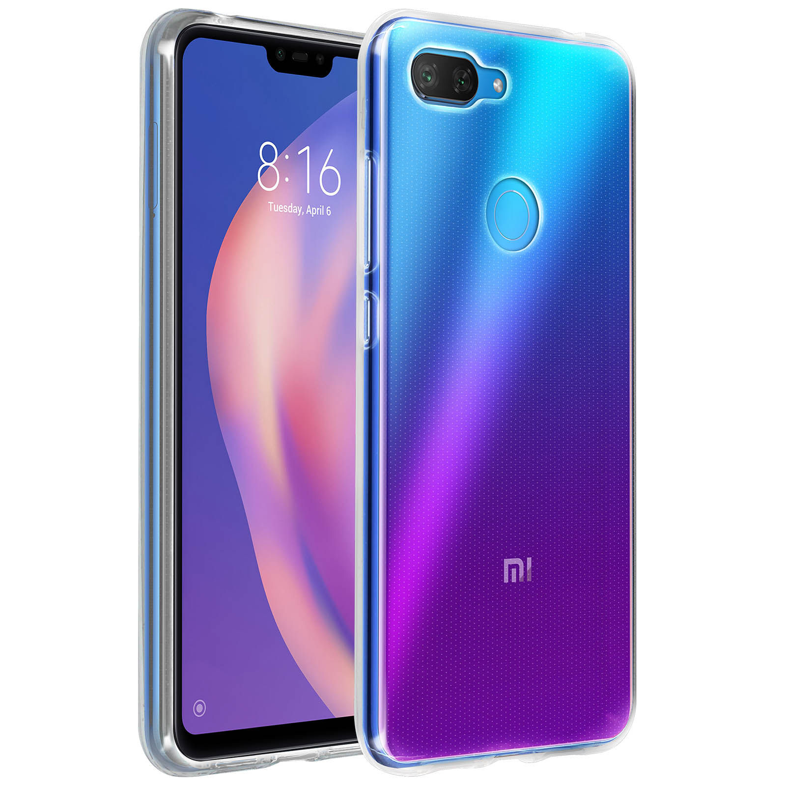 Series, Mi 8 Transparent Xiaomi, Lite, Gelhülle AVIZAR Backcover,