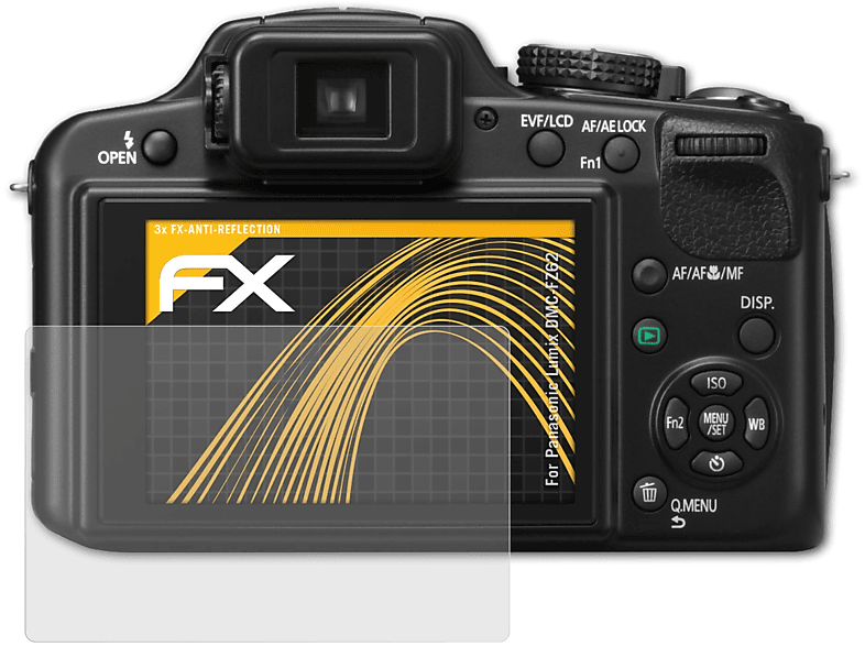 FX-Antireflex 3x Displayschutz(für Panasonic ATFOLIX Lumix DMC-FZ62)