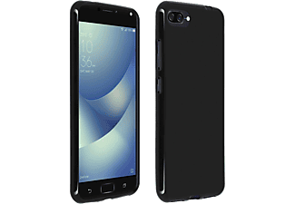AVIZAR Handyhülle aus Silikon, Backcover, Asus, Zenfone 4 Max Pro ZC554KL, Schwarz