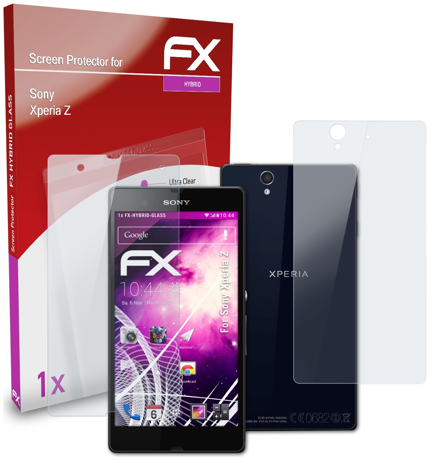 ATFOLIX FX-Hybrid-Glass Schutzglas(für Sony Z) Xperia