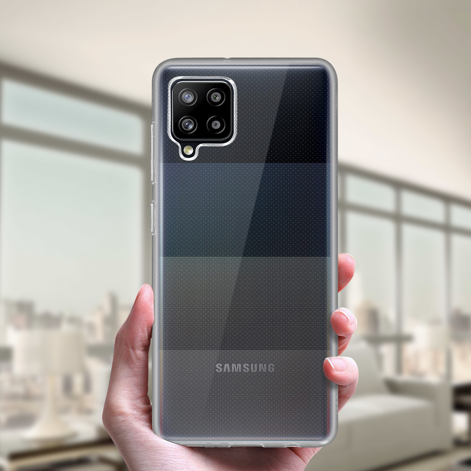 Transparent Backcover, Skin A42, Series, AKASHI Galaxy Samsung,