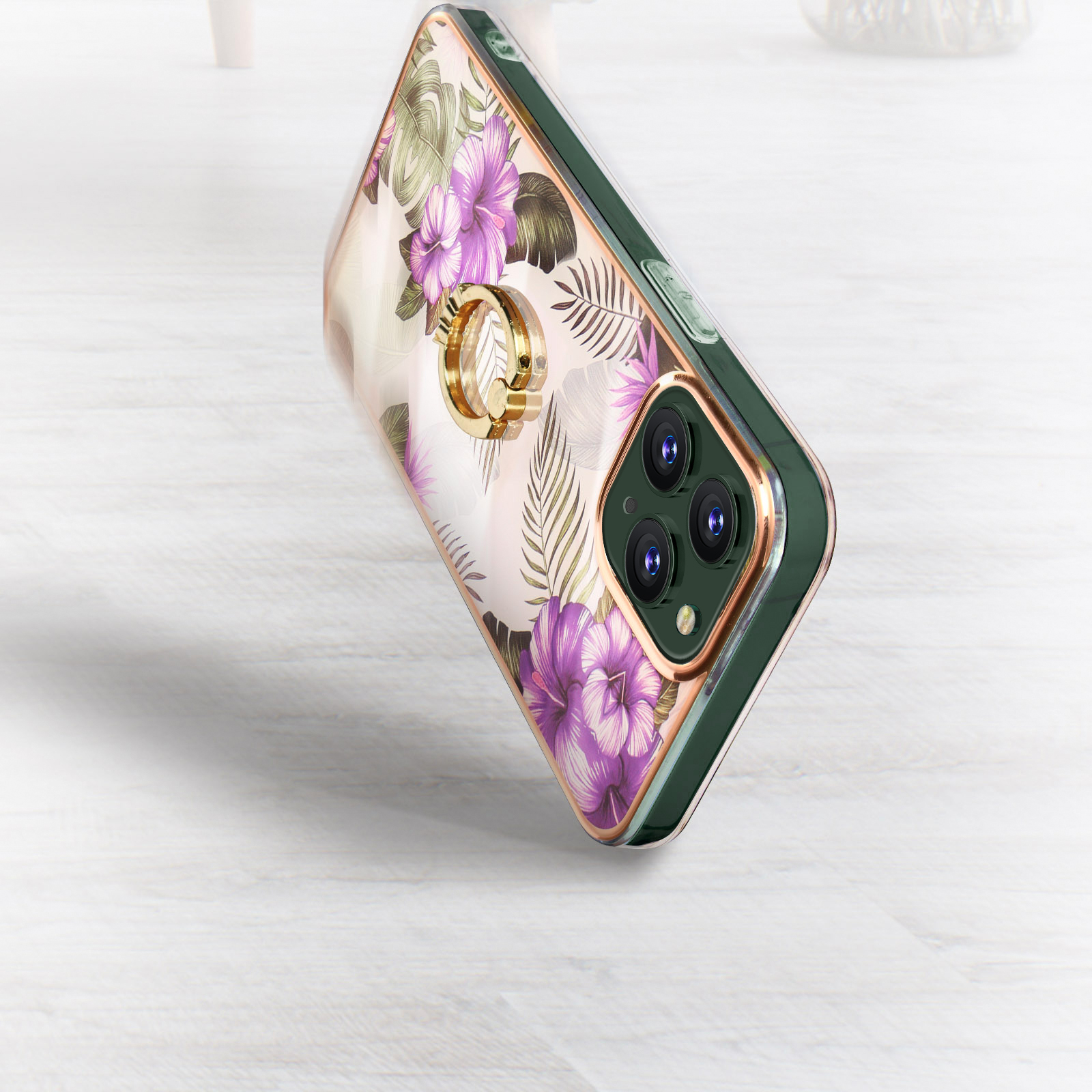 AVIZAR Blumen Series, 11 Apple, Violett Pro, iPhone Backcover