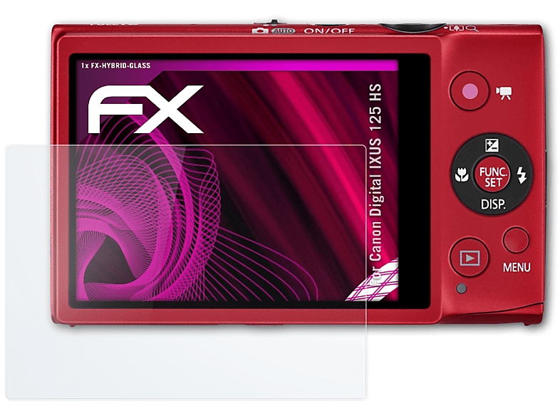 ATFOLIX FX-Hybrid-Glass Schutzglas(für Canon HS) Digital 125 IXUS
