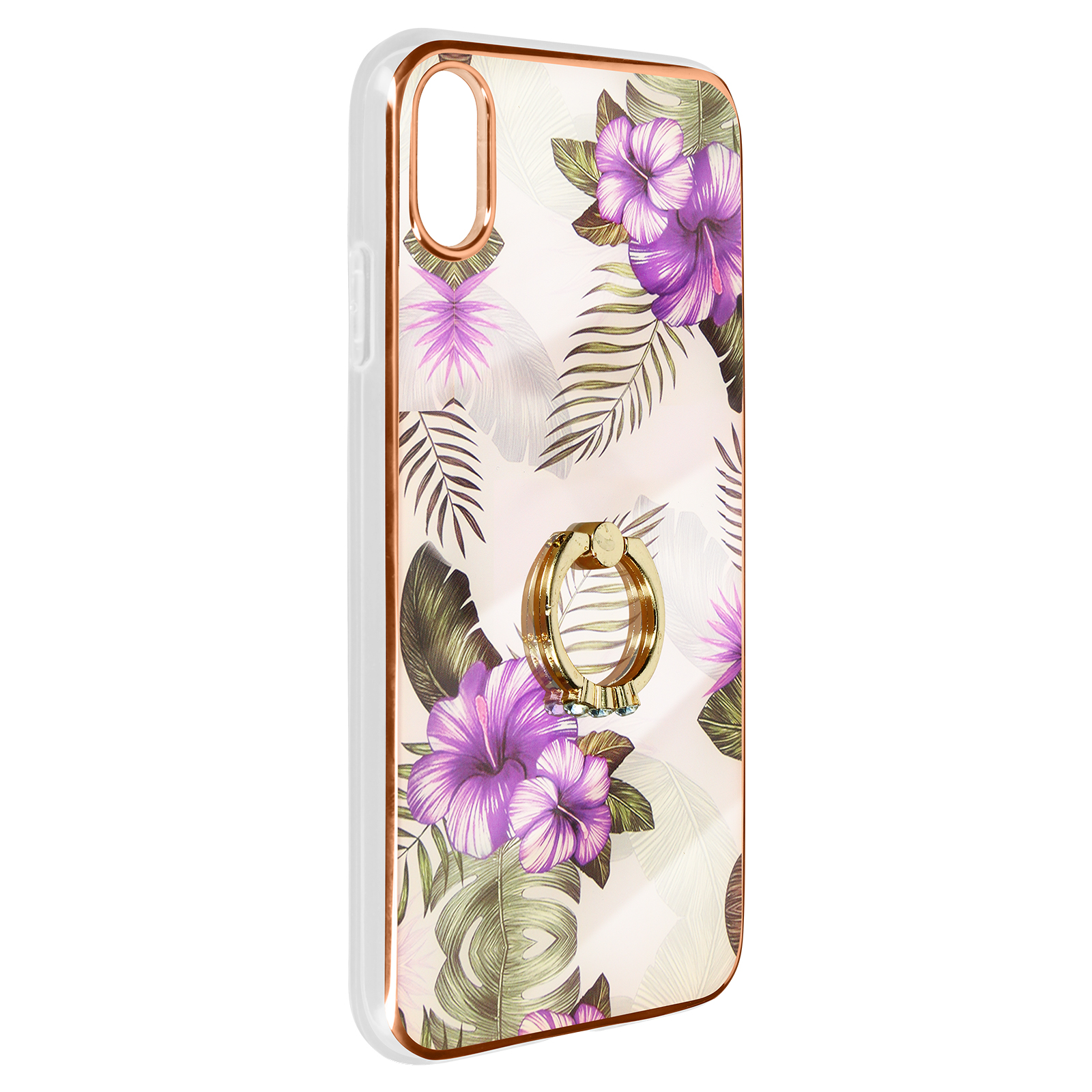 Series, Blumen Violett Max, Apple, AVIZAR XS iPhone Backcover,
