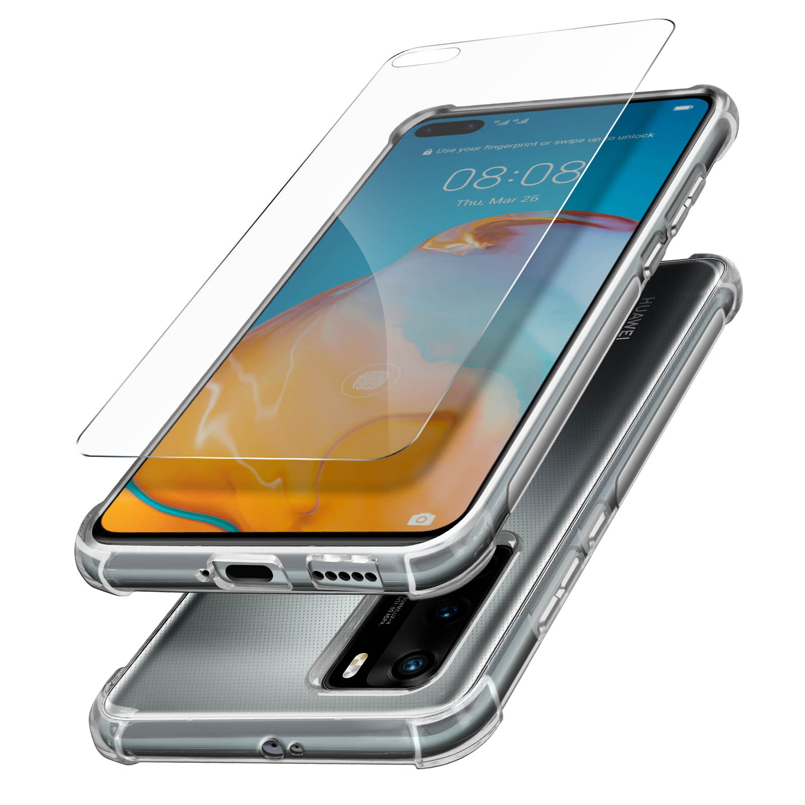 Transparent Series, Backcover, AVIZAR Prems Huawei P40, Huawei,