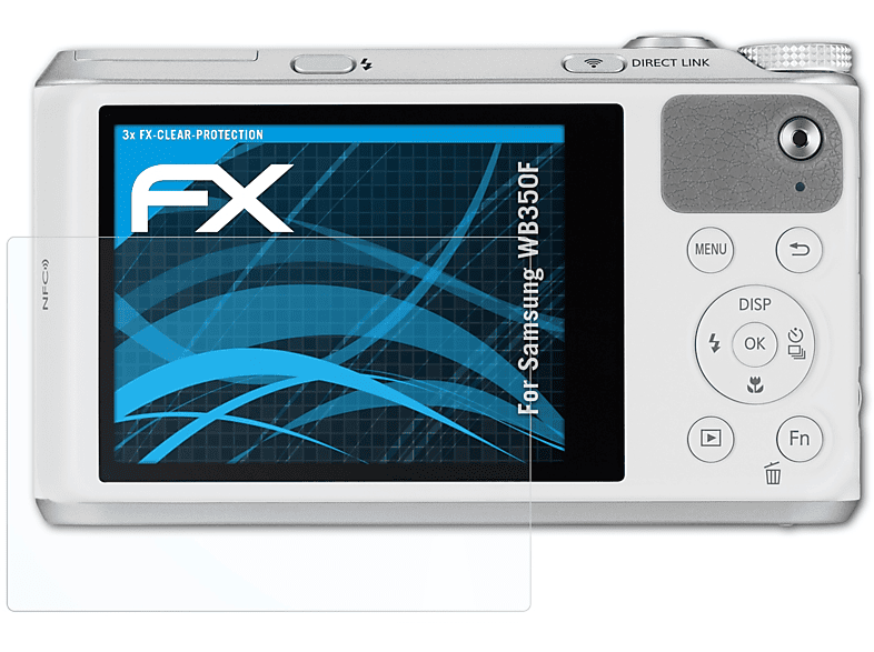WB350F) ATFOLIX Samsung 3x Displayschutz(für FX-Clear