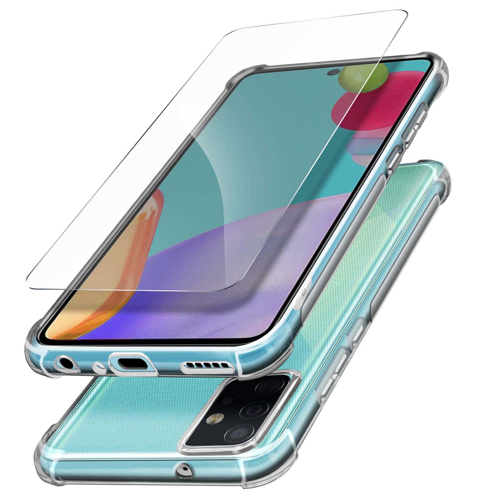 Backcover, Prems Series, Transparent AVIZAR Samsung, Galaxy A52s,