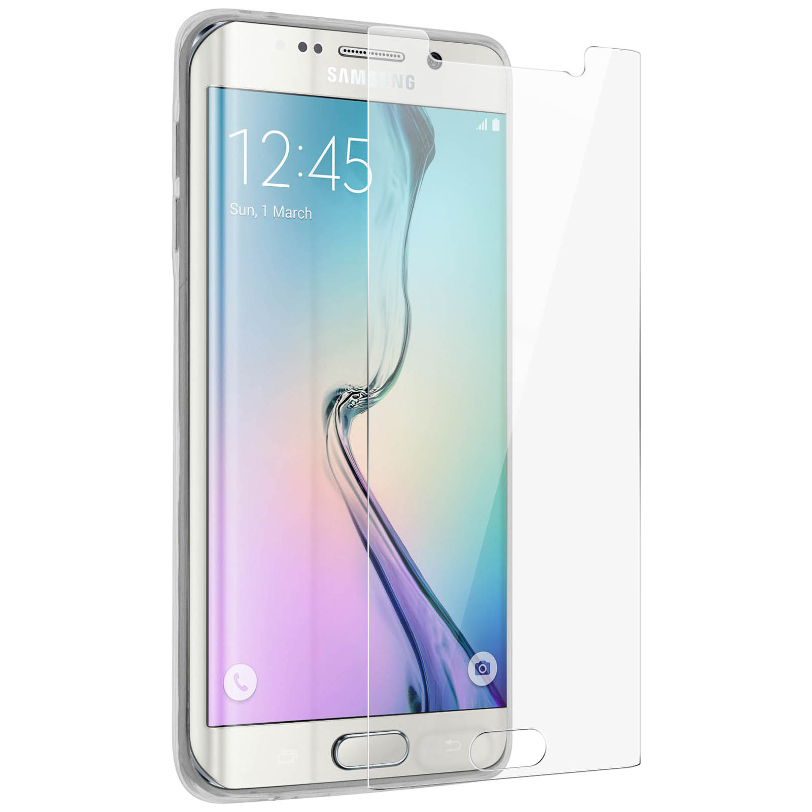 Transparent Series, Backcover, Edge AVIZAR Set Samsung, Plus, Galaxy S6
