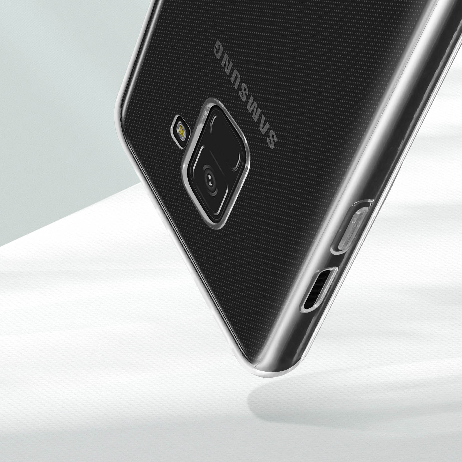 Samsung, A8, Set Galaxy Backcover, Schwarz AVIZAR Series,