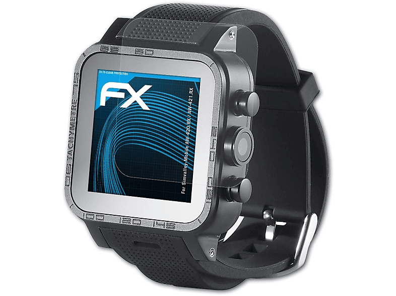 ATFOLIX 3x FX-Clear Displayschutz(für Simvalley-Mobile AW-420.RX / AW-421.RX)