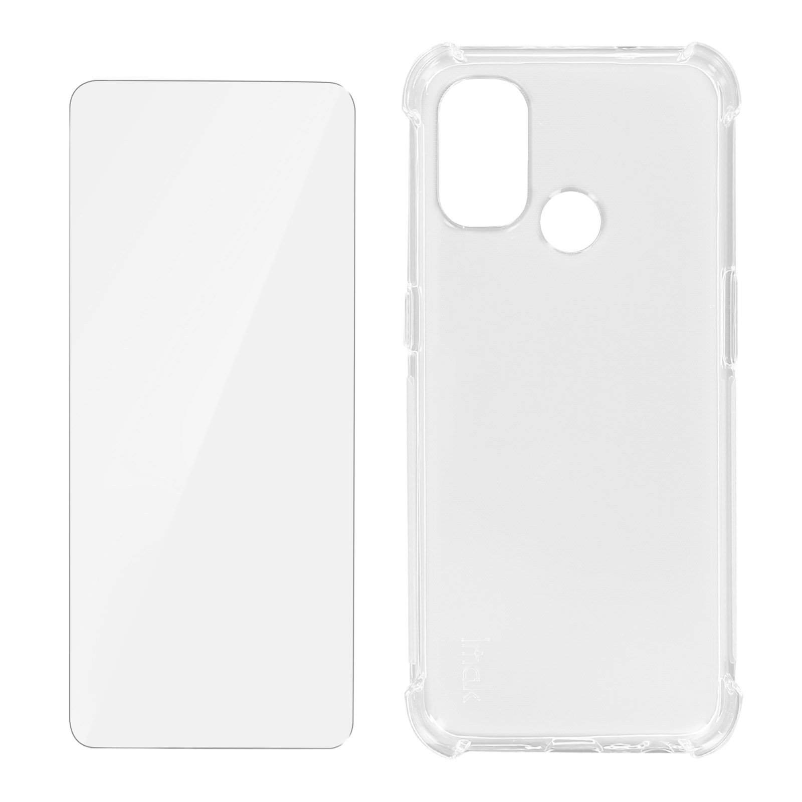 IMAK Set Transparent OnePlus, Series, Backcover, Nord N100