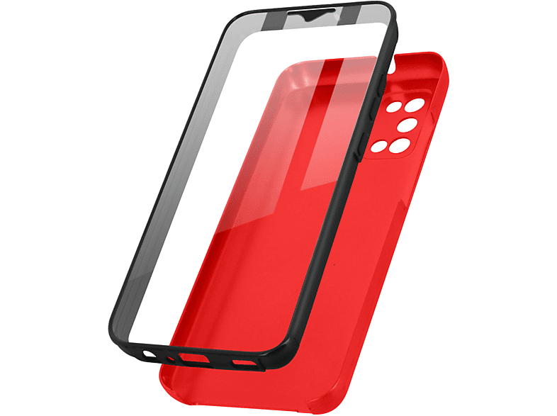 Galaxy Rot A02s, Samsung, Cover, Rundumschutz AVIZAR Full Series,