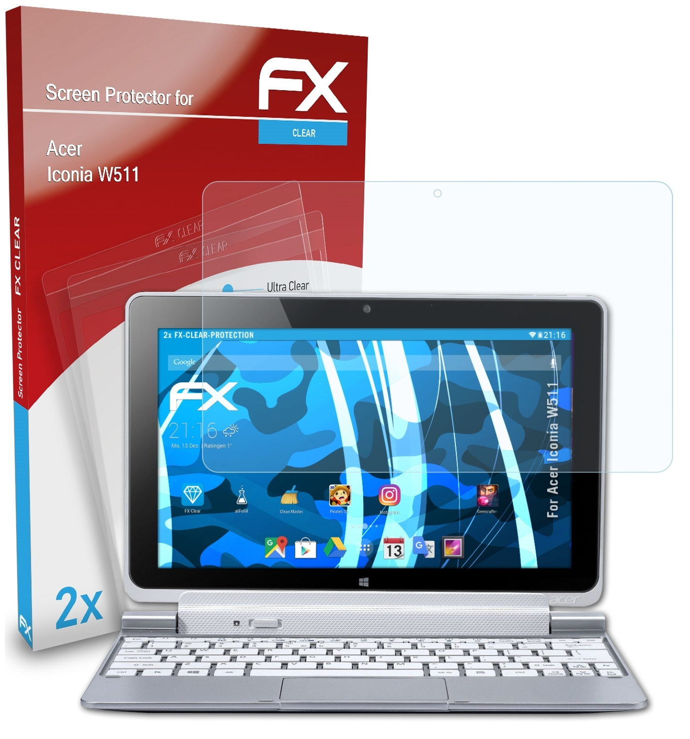 Acer Displayschutz(für Iconia 2x W511) FX-Clear ATFOLIX