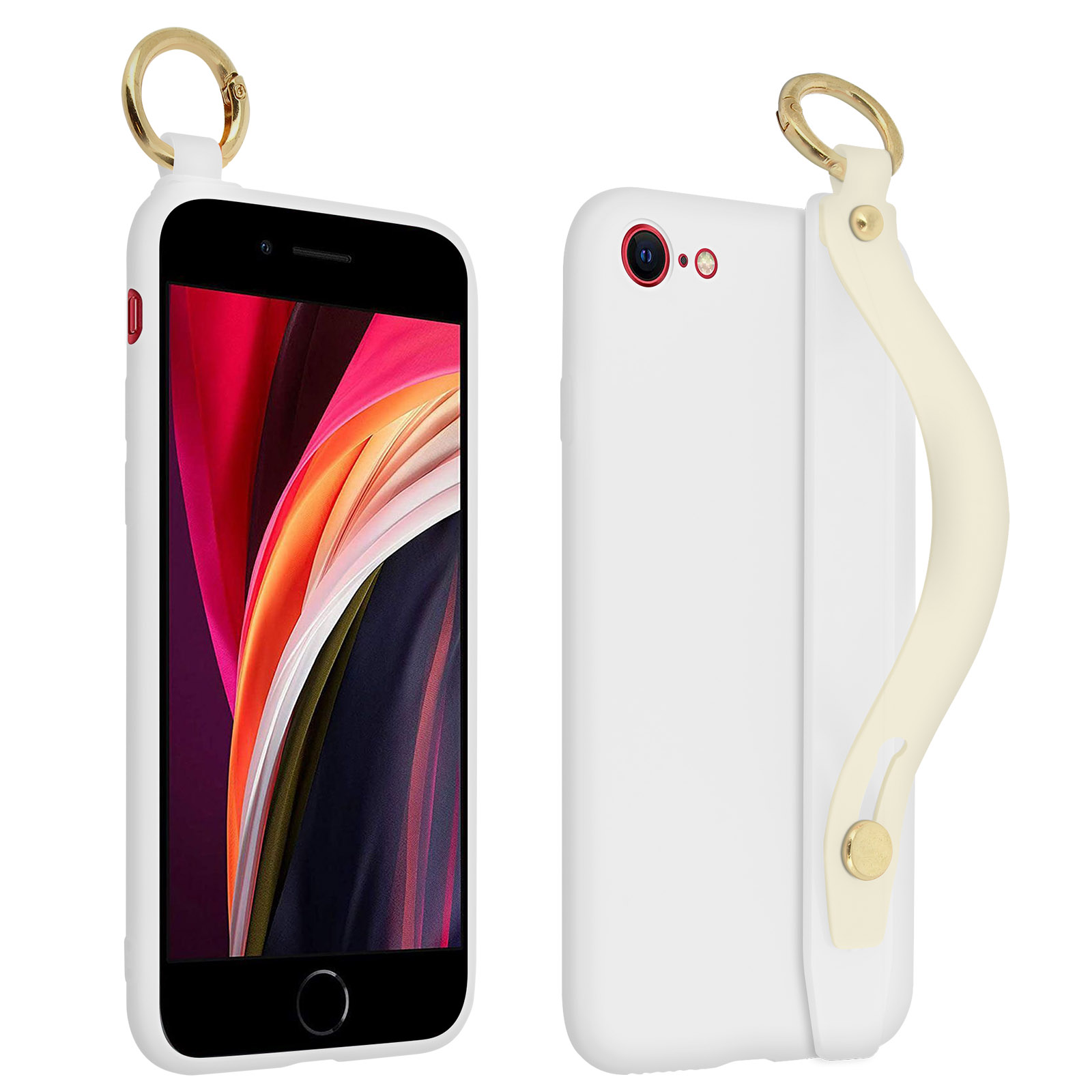 AVIZAR Handy Apple, SE 2022, iPhone Backcover, Weiß Series